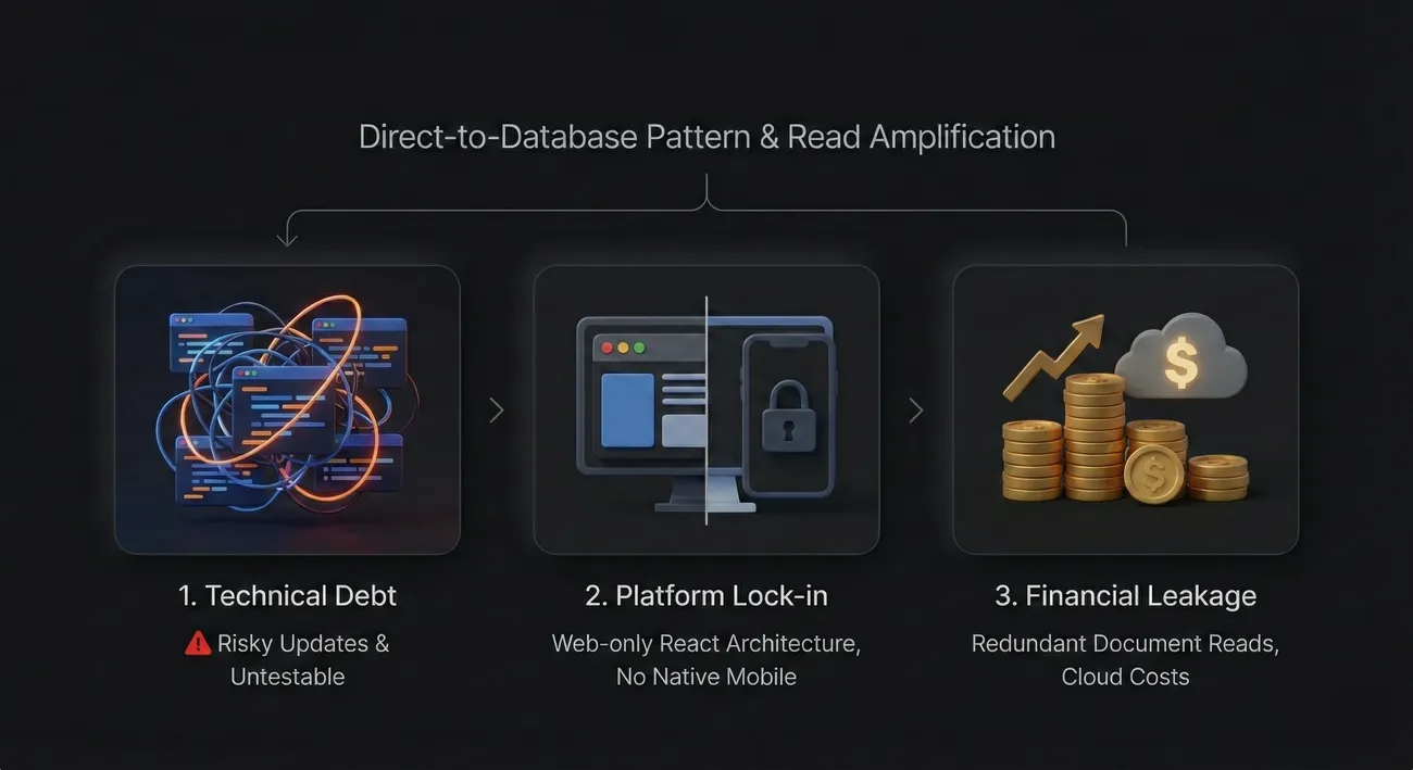 The Challenge: The Cost of "Direct-to-Database" Logic